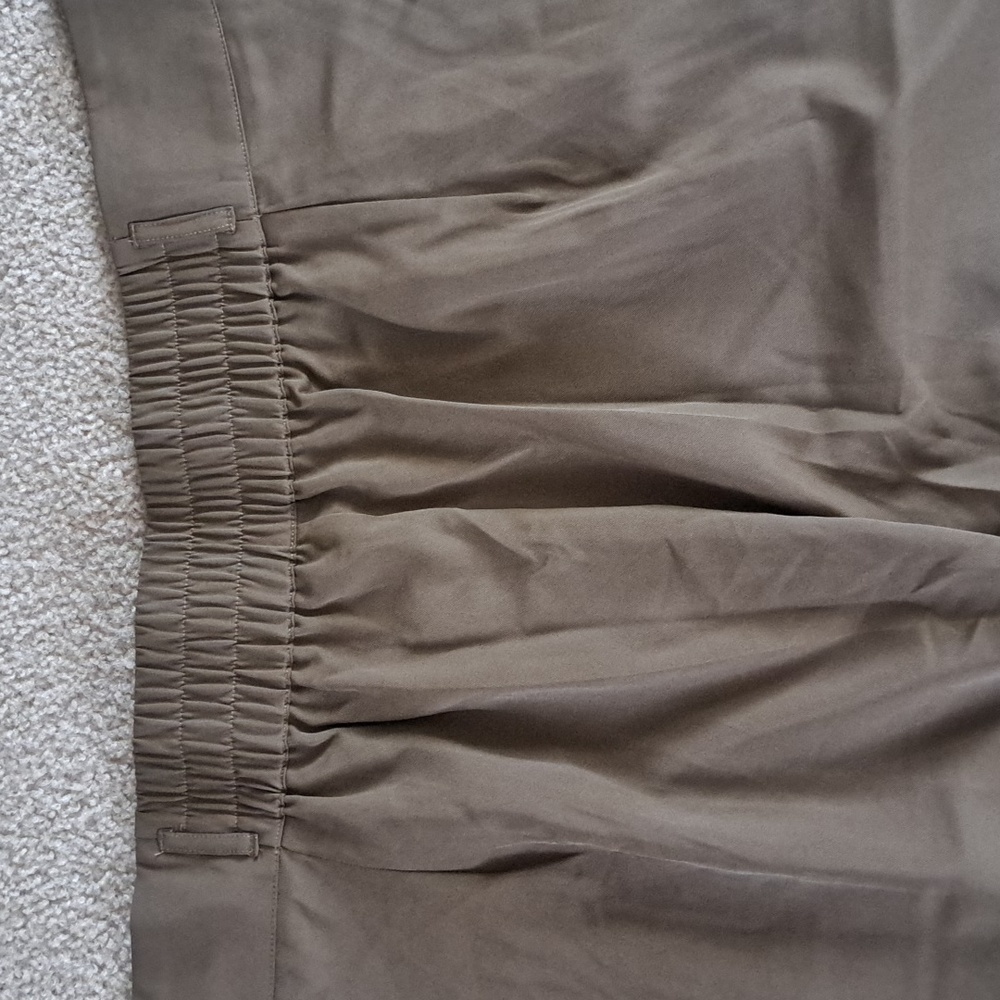 XLARGE.   HALARA SHIRRED BUTTON ZIPPER STRAIGHT LEG PANTS - Picture 8 of 9
